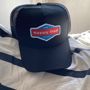 Black Happy Dad Trucker Hat